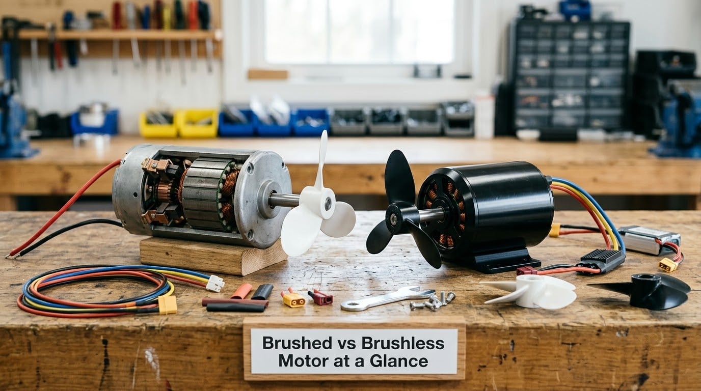 Brushed vs Brushless Motor at a Glance