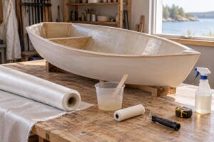 how to make a mold for a boat hull