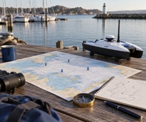 how to plan a waypoint route for a drone boat