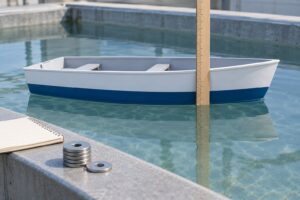 how to do a stability test on a model boat