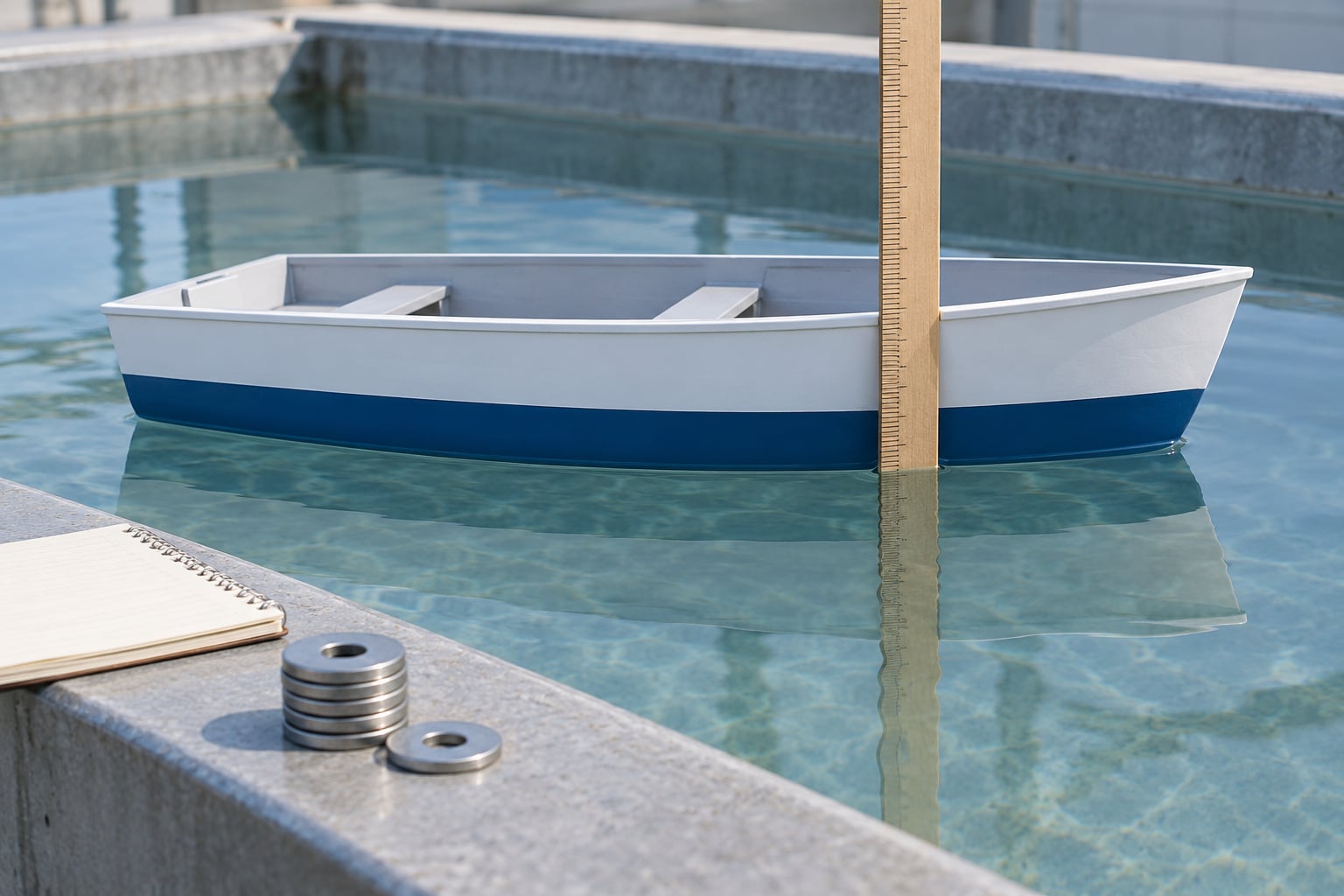 how to do a stability test on a model boat