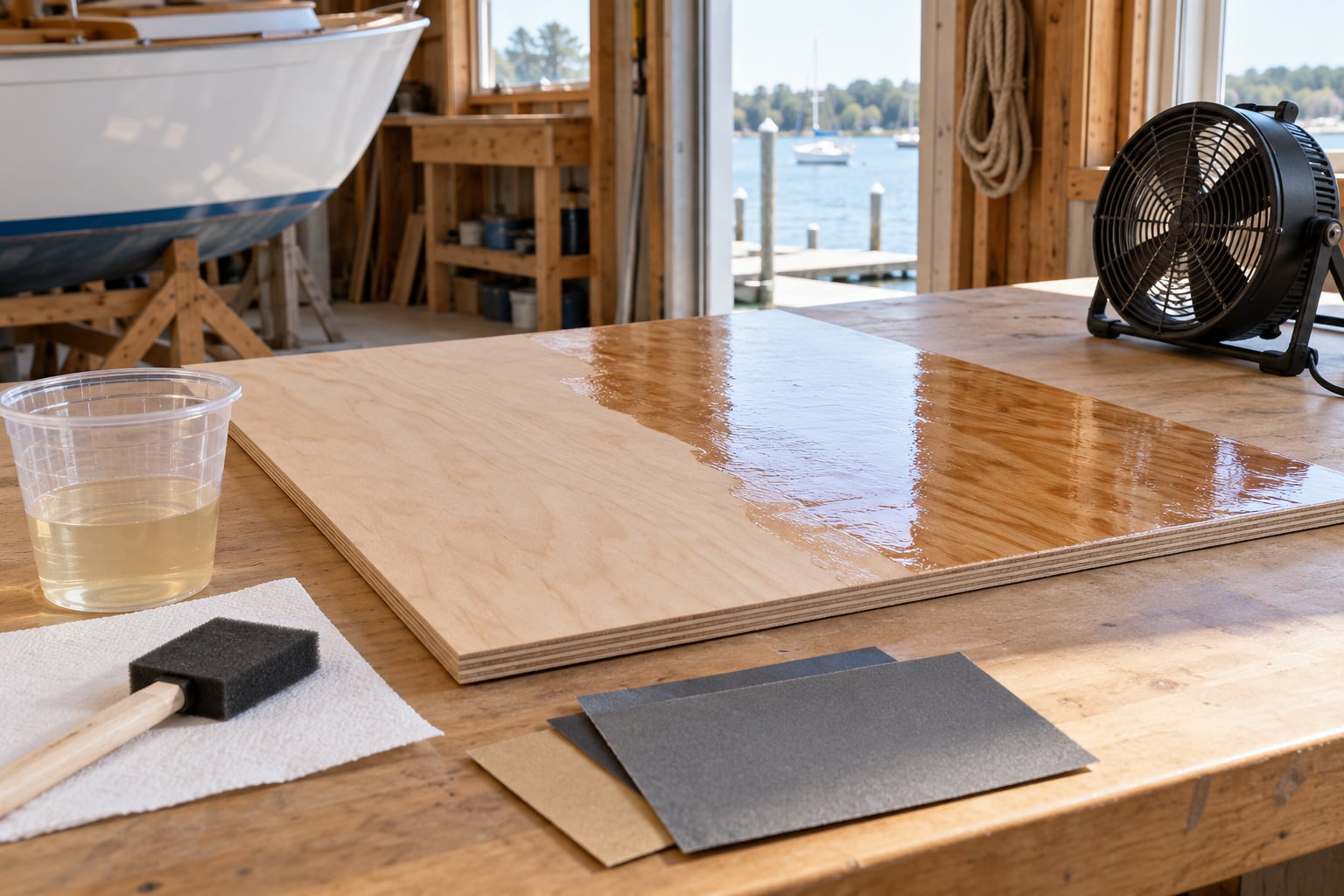 how to seal plywood for marine use