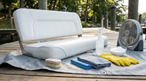 how to get mildew off boat seats