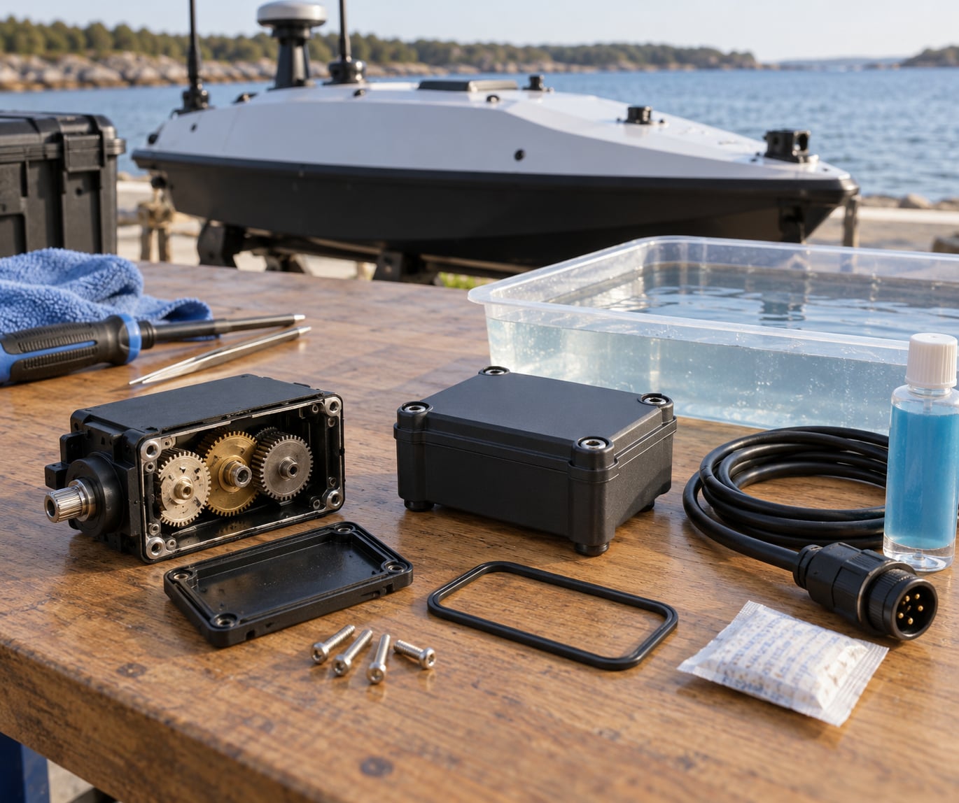 how to protect servos from salt water