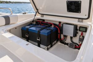 how to charge lithium batteries on a boat