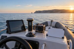 how to geotag photos from a boat