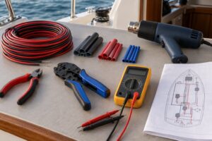 how to use heat shrink on boat wiring