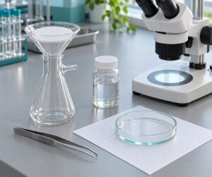 how to count microplastics in a water sample