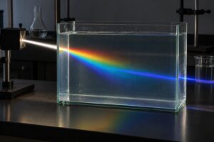 why water absorbs red light first