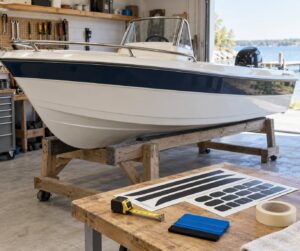 how to put registration numbers on a boat