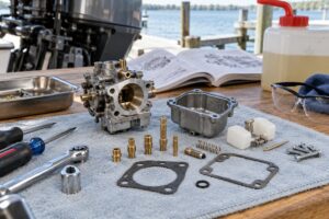 how to clean an outboard carburetor