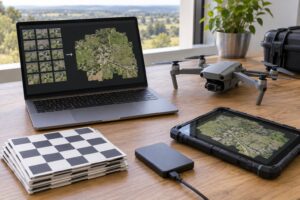 how to stitch drone photos into a map