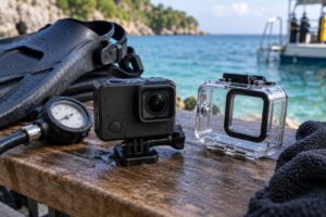 how deep can a gopro go without a housing