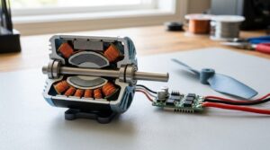 how does a brushless motor work