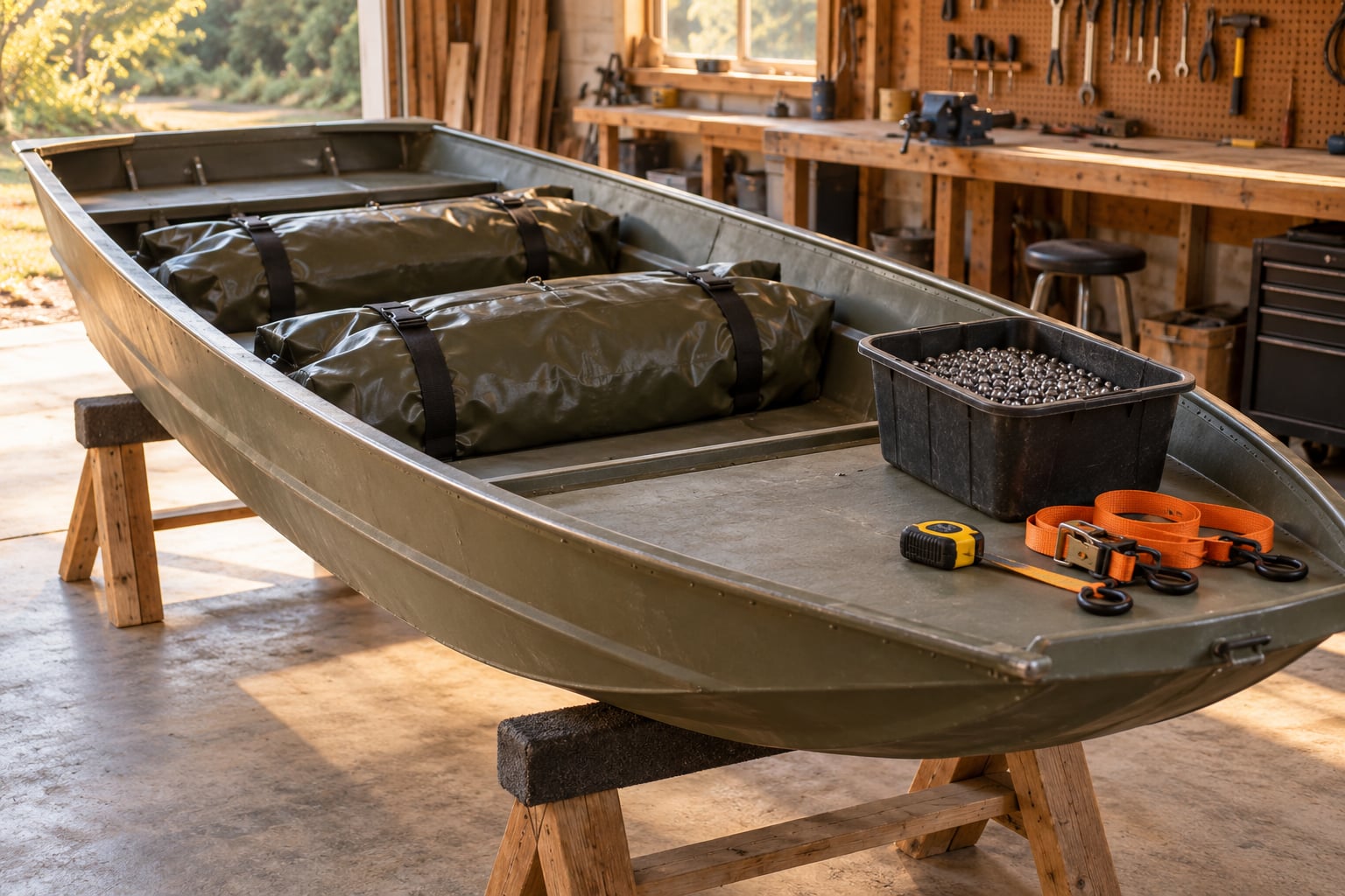 how to add ballast to a small boat