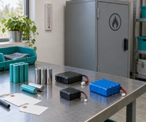 how to store lithium batteries safely