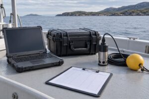 how to log test data on the water