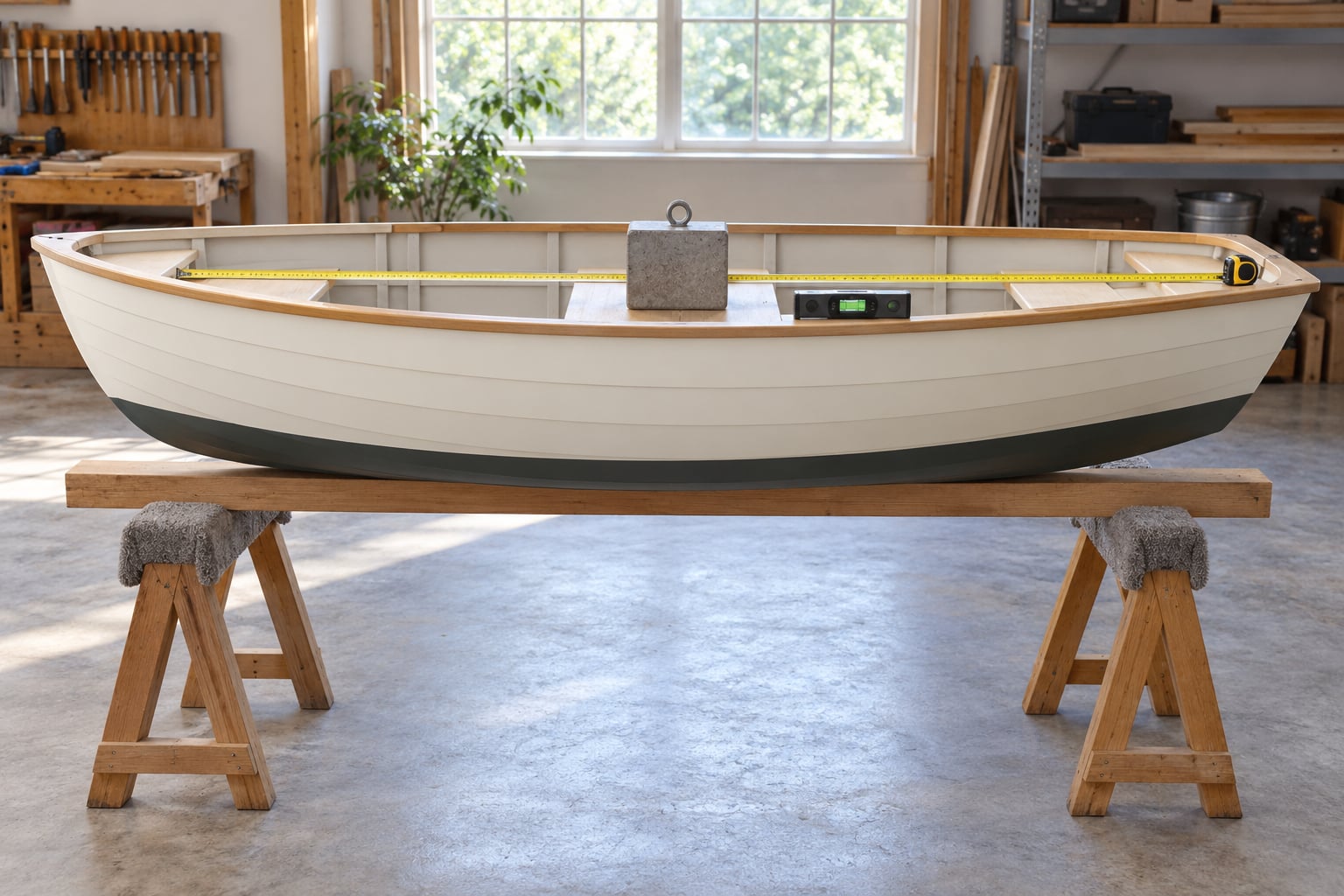 how to find the center of gravity on a boat