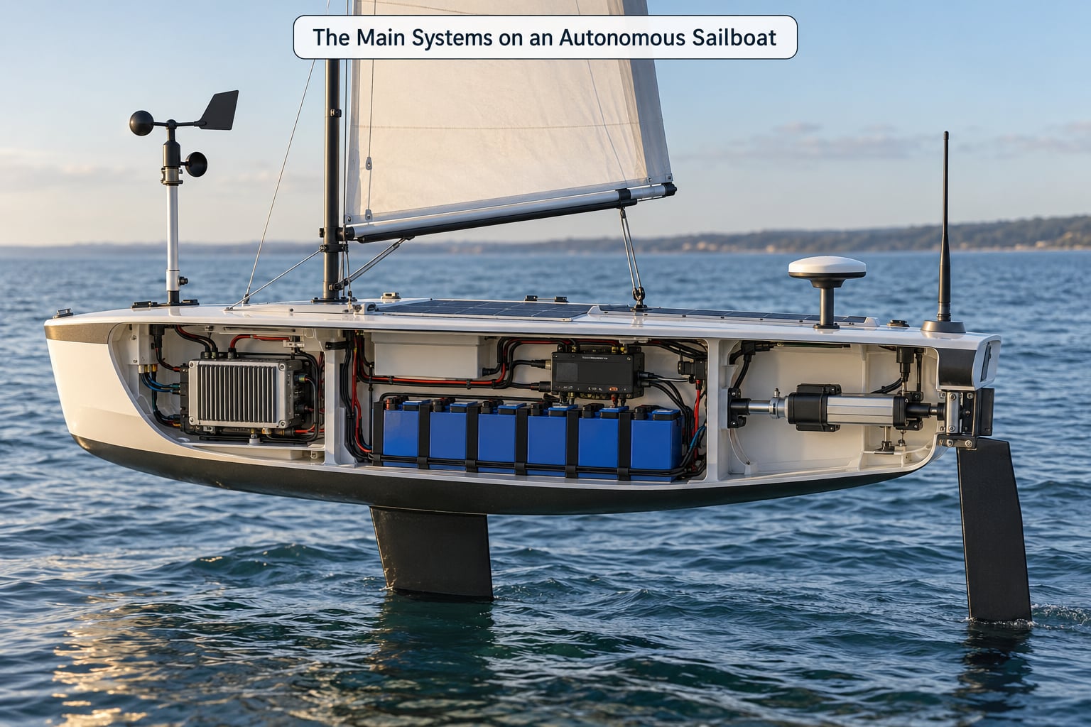 The Main Systems on an Autonomous Sailboat
