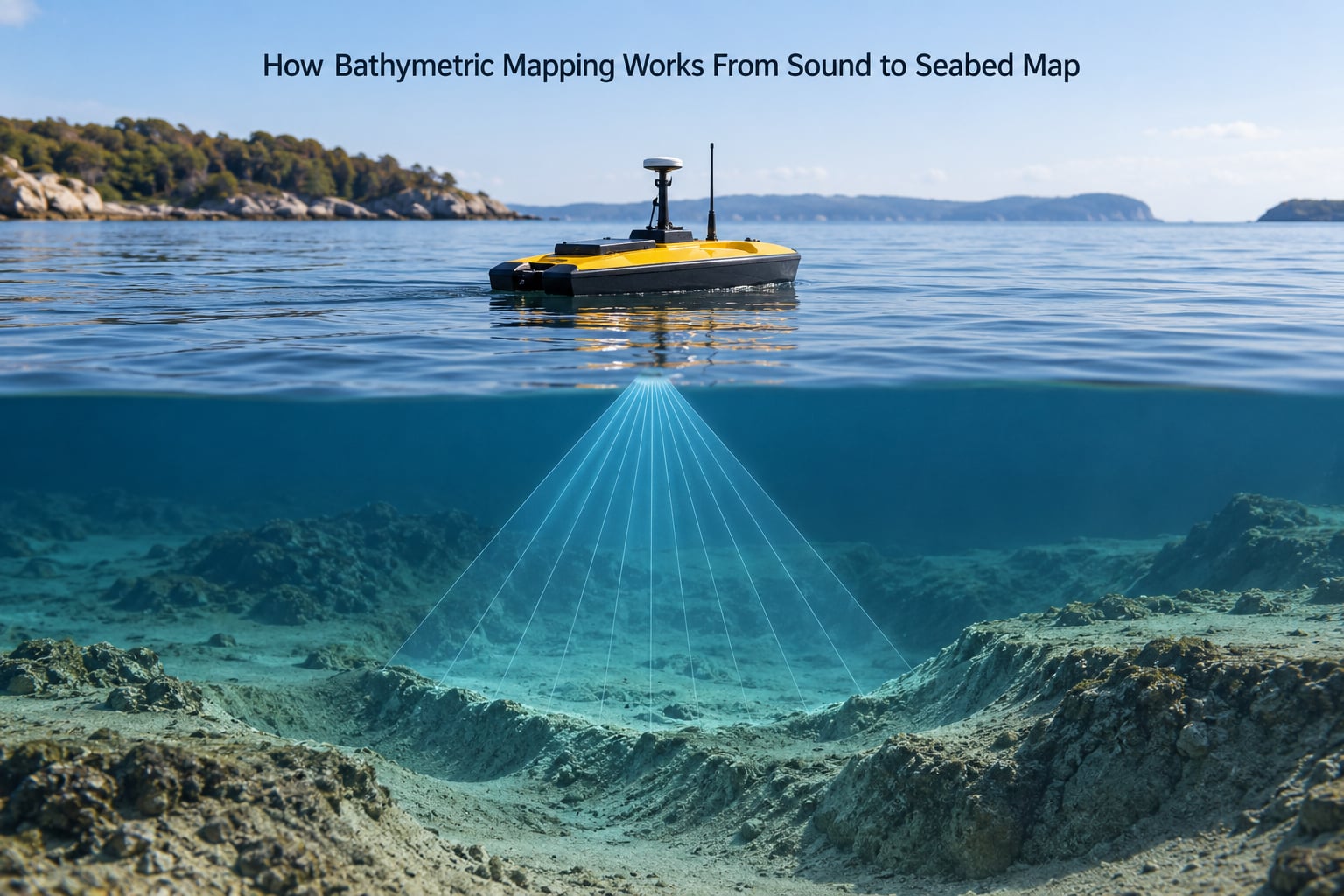 How Bathymetric Mapping Works From Sound to Seabed Map