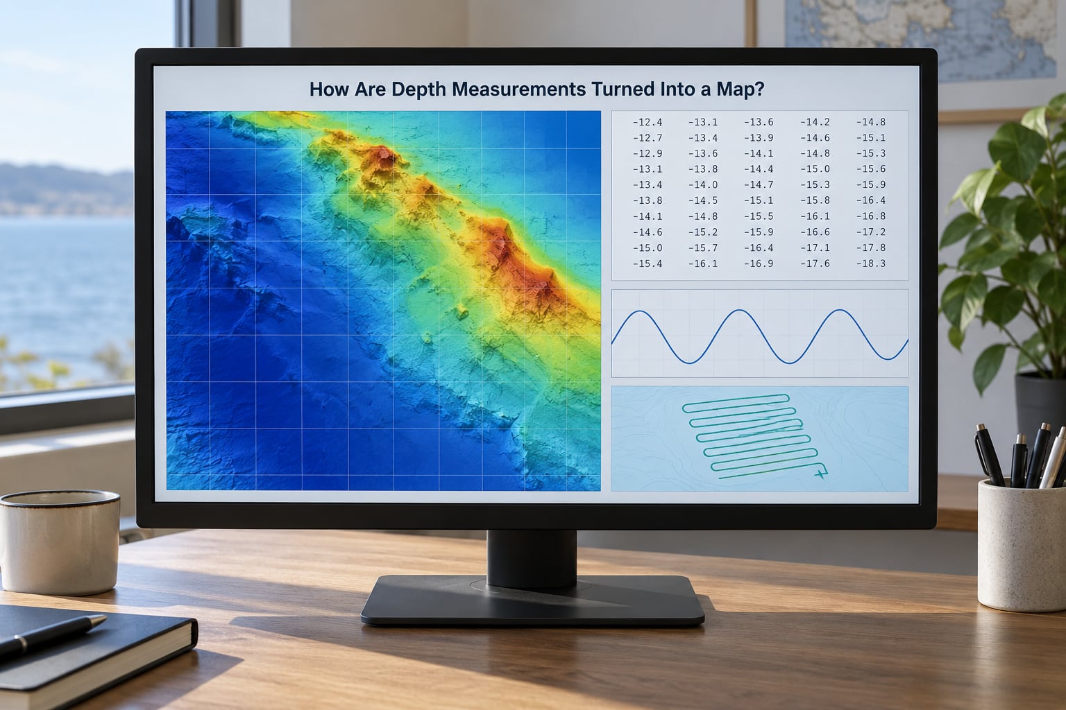 How Are Depth Measurements Turned Into a Map?