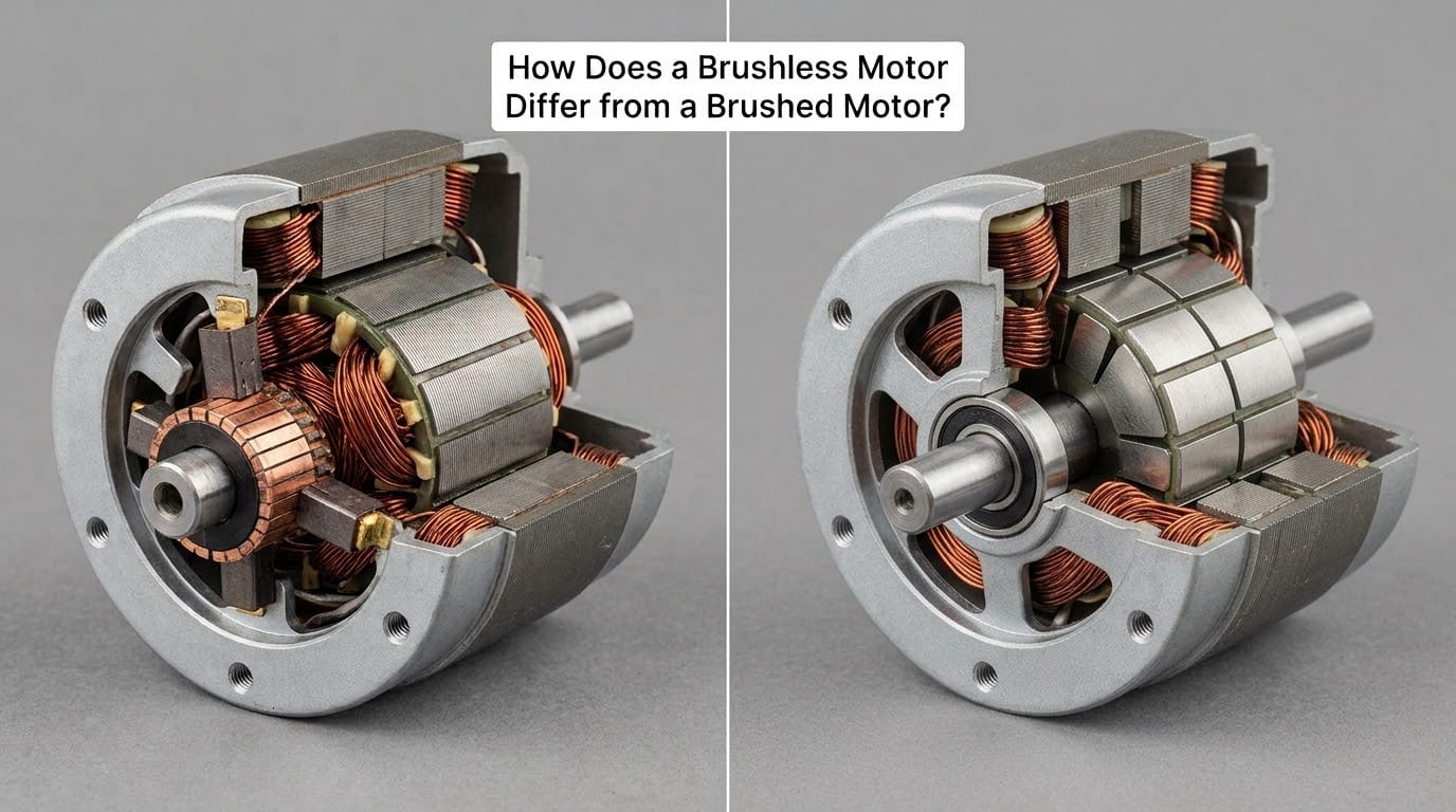 How Does a Brushless Motor Differ from a Brushed Motor?