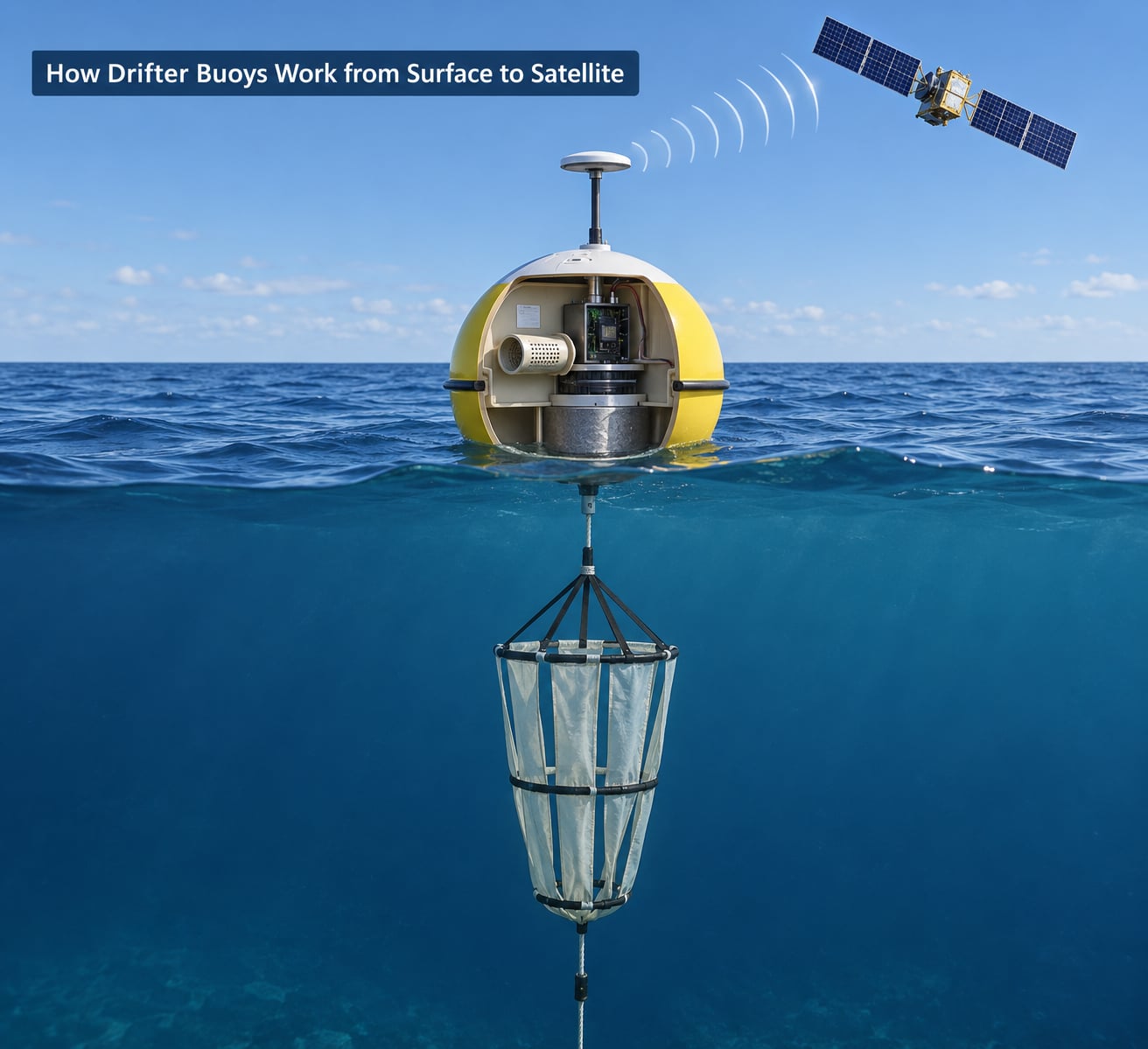 How Drifter Buoys Work from Surface to Satellite