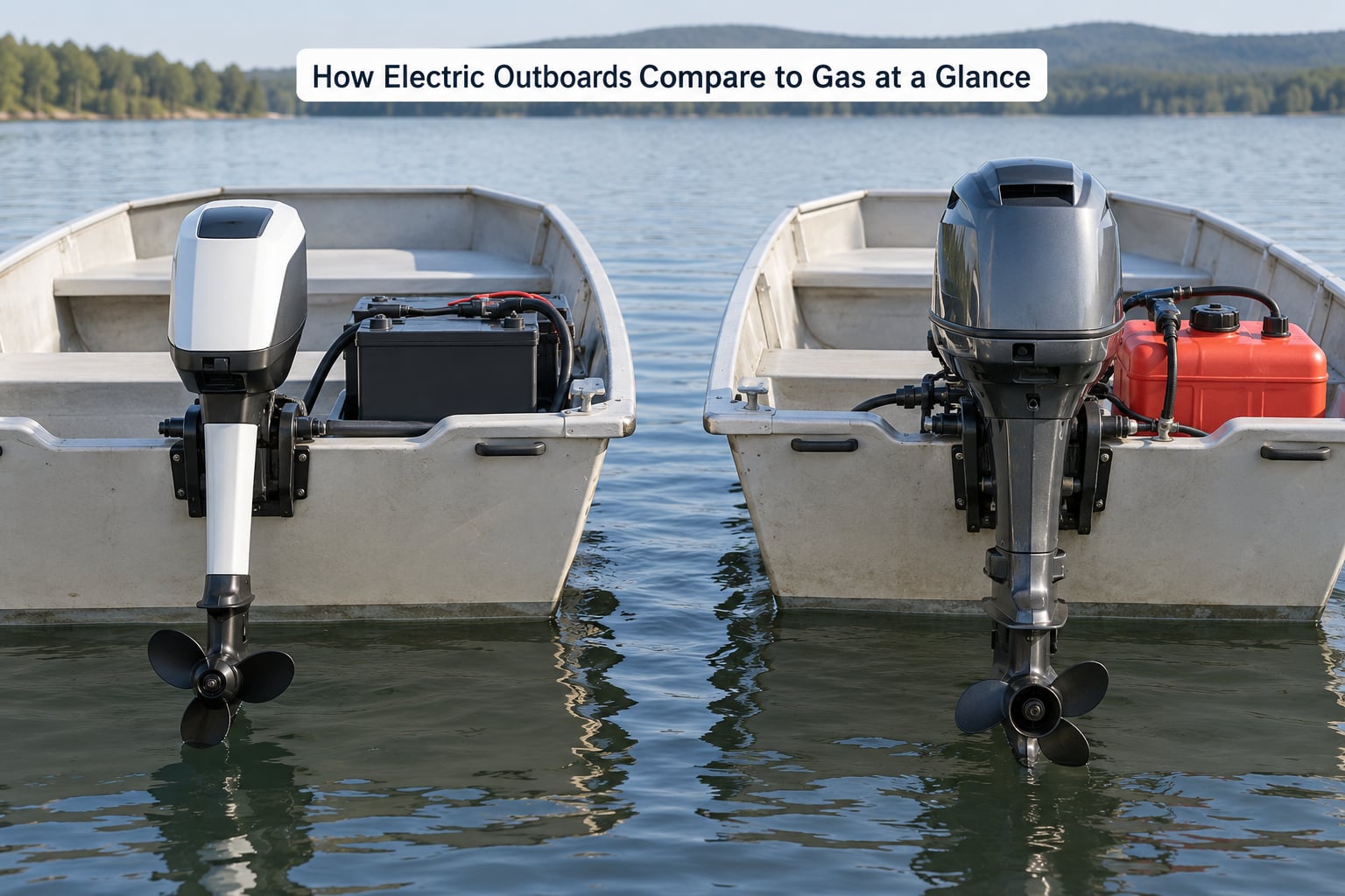 How Electric Outboards Compare to Gas at a Glance
