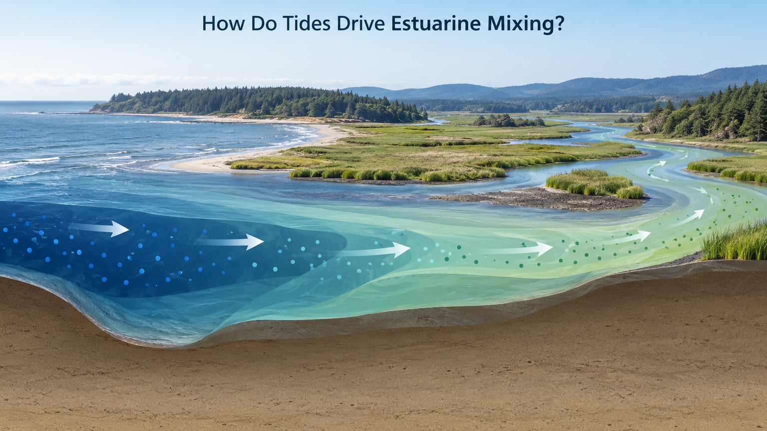 How Do Tides Drive Estuarine Mixing?