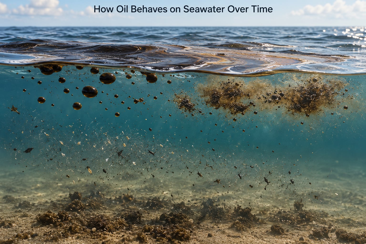 How Oil Behaves on Seawater Over Time