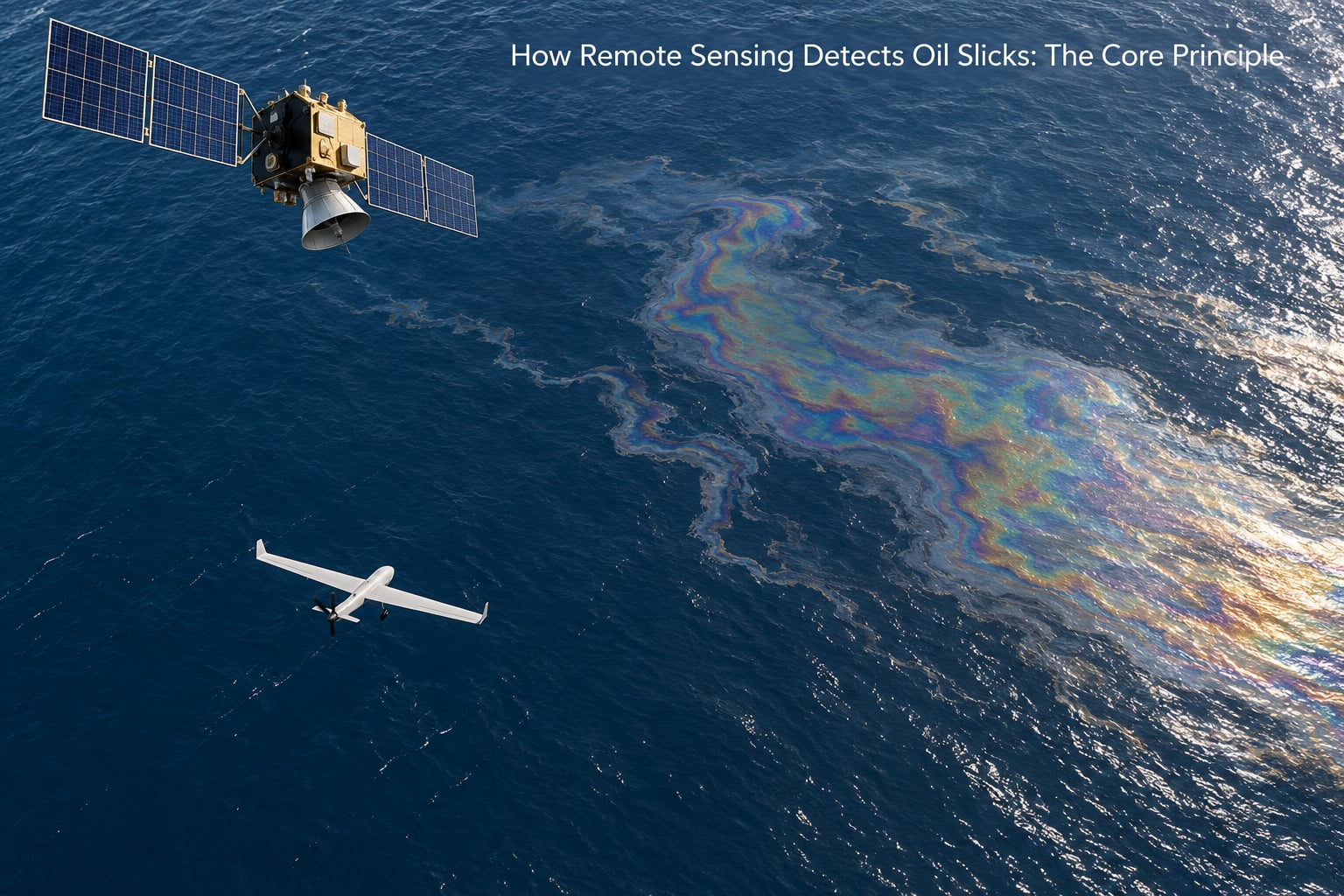 How Remote Sensing Detects Oil Slicks: The Core Principle