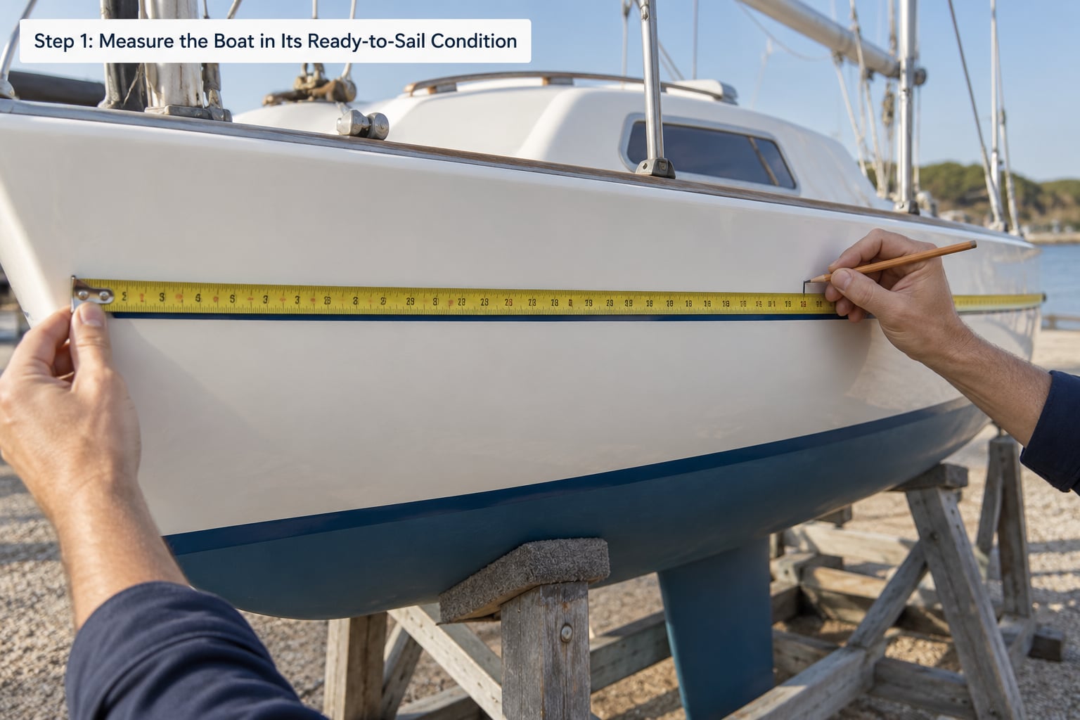 Step 1: Measure the Boat in Its Ready-to-Sail Condition