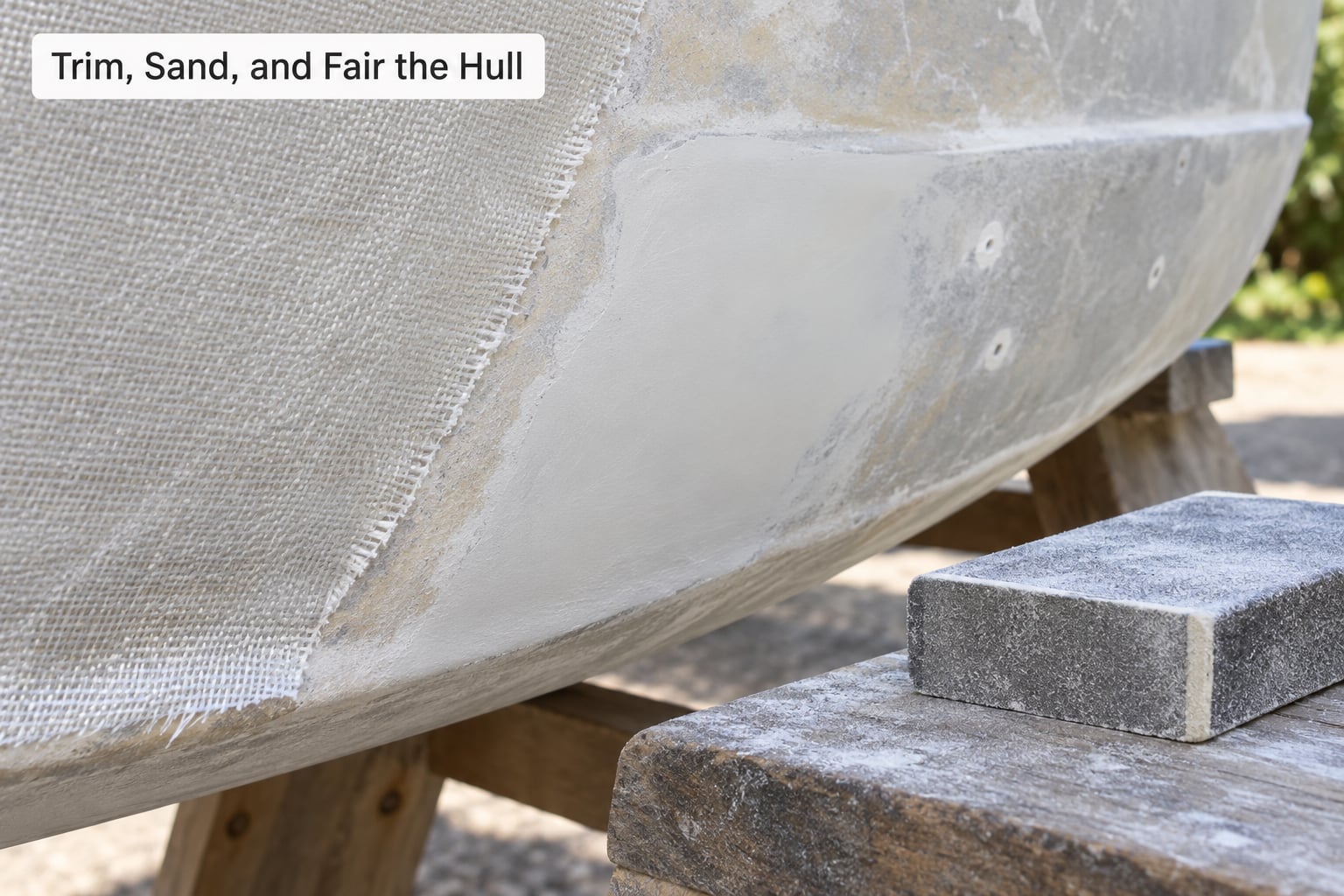 Trim, Sand, and Fair the Hull