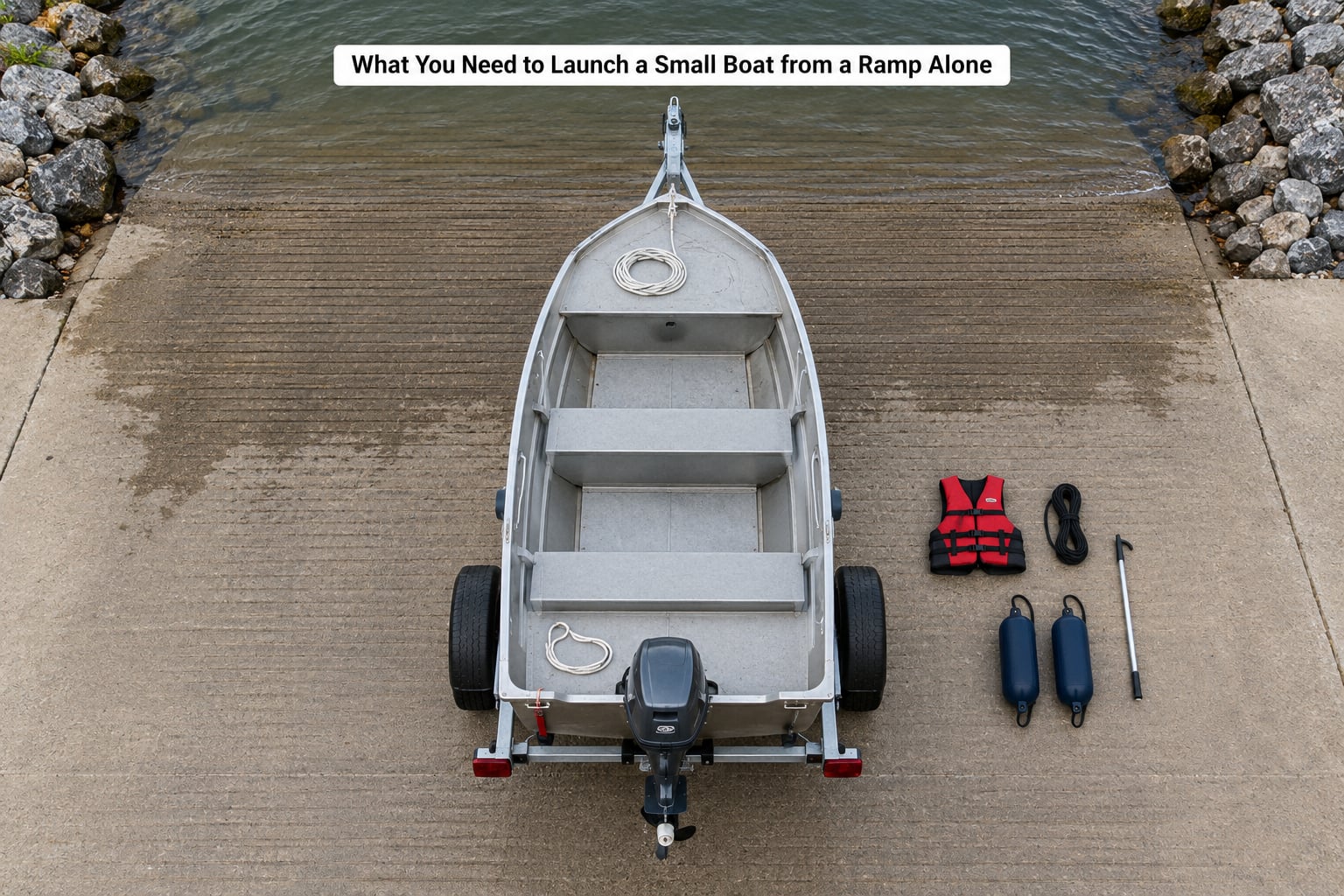 What You Need to Launch a Small Boat from a Ramp Alone