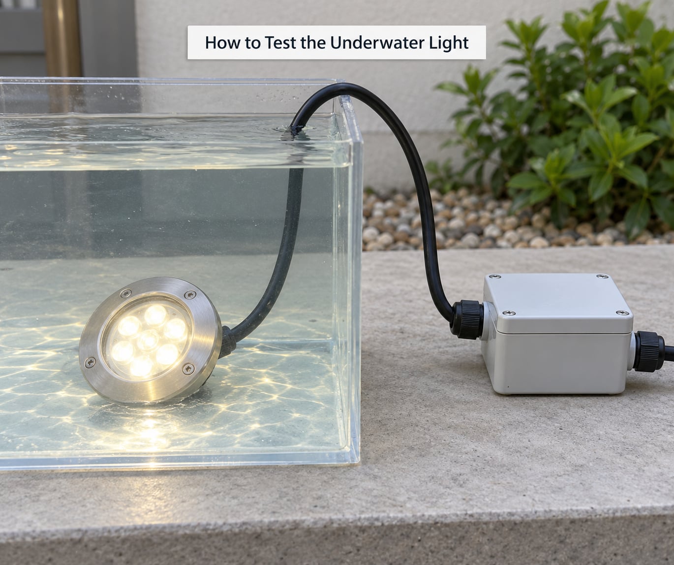 How to Test the Underwater Light