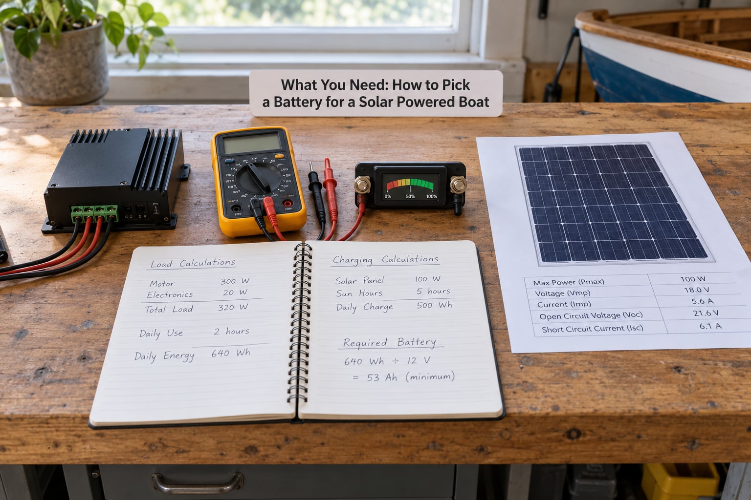 What You Need: How to Pick a Battery for a Solar Powered Boat