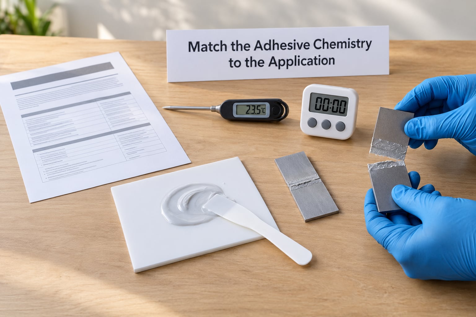 Match the Adhesive Chemistry to the Application