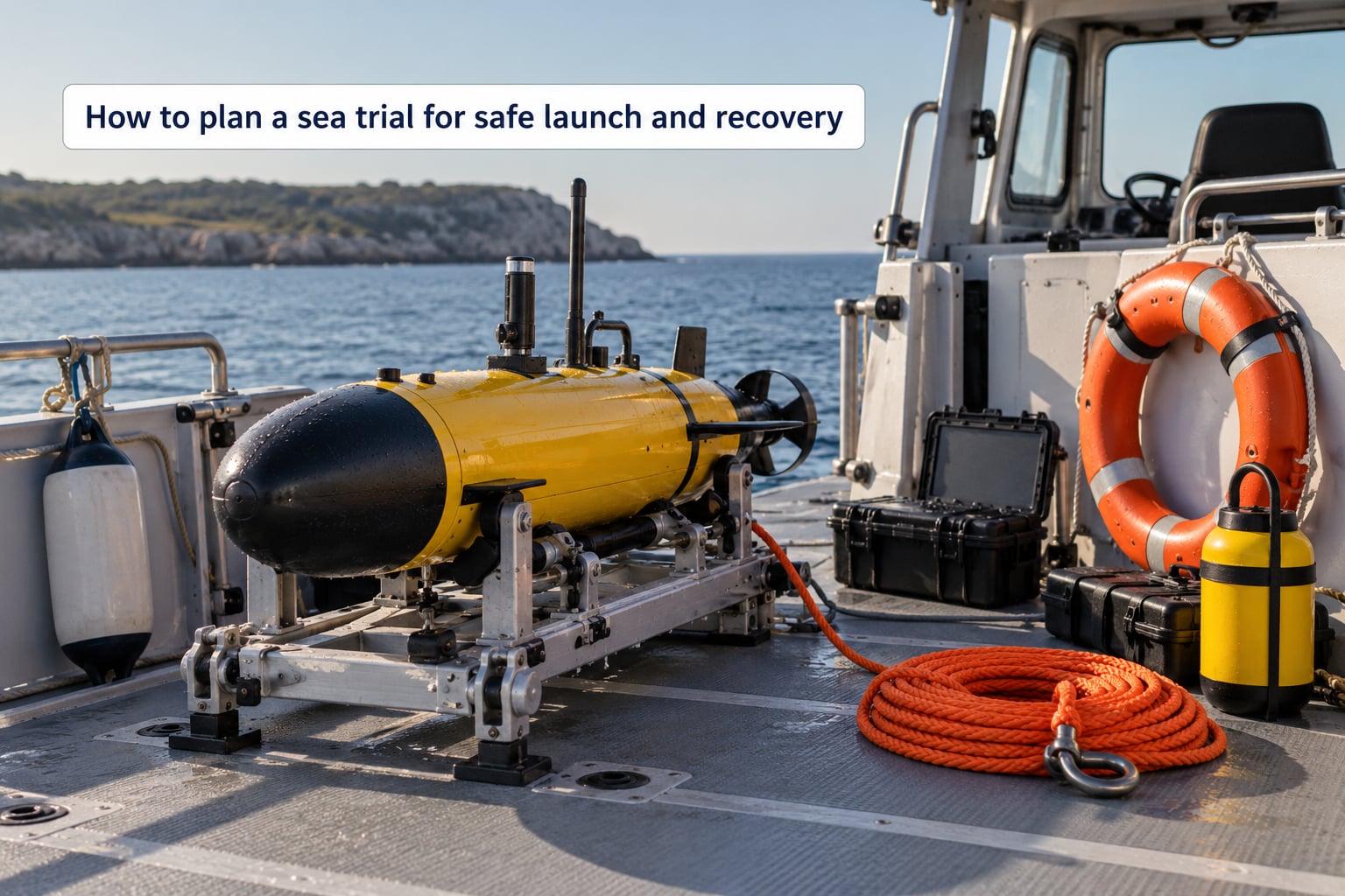 How to plan a sea trial for safe launch and recovery