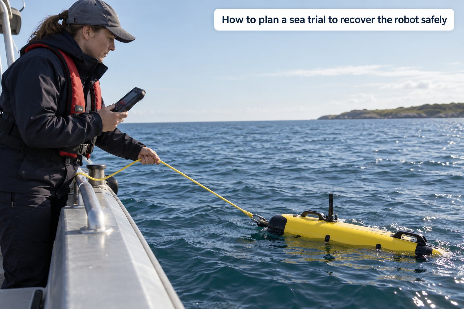 How to plan a sea trial to recover the robot safely