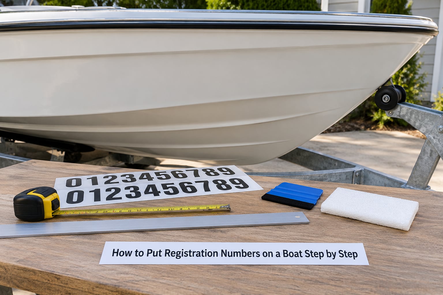How to Put Registration Numbers on a Boat Step by Step