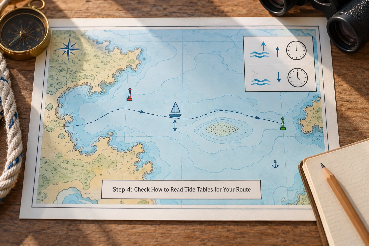 Step 4: Check How to Read Tide Tables for Your Route