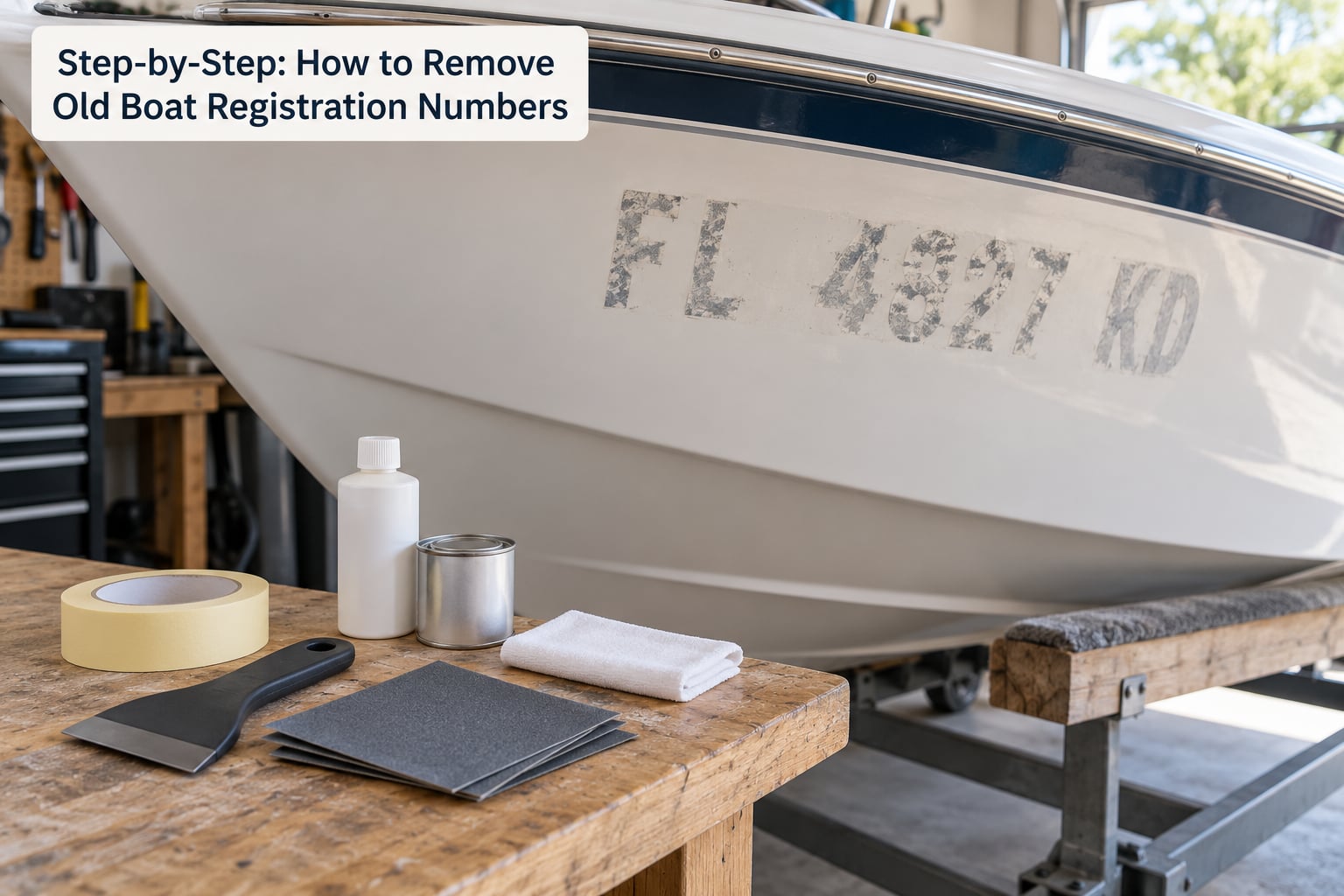 Step-by-Step: How to Remove Old Boat Registration Numbers
