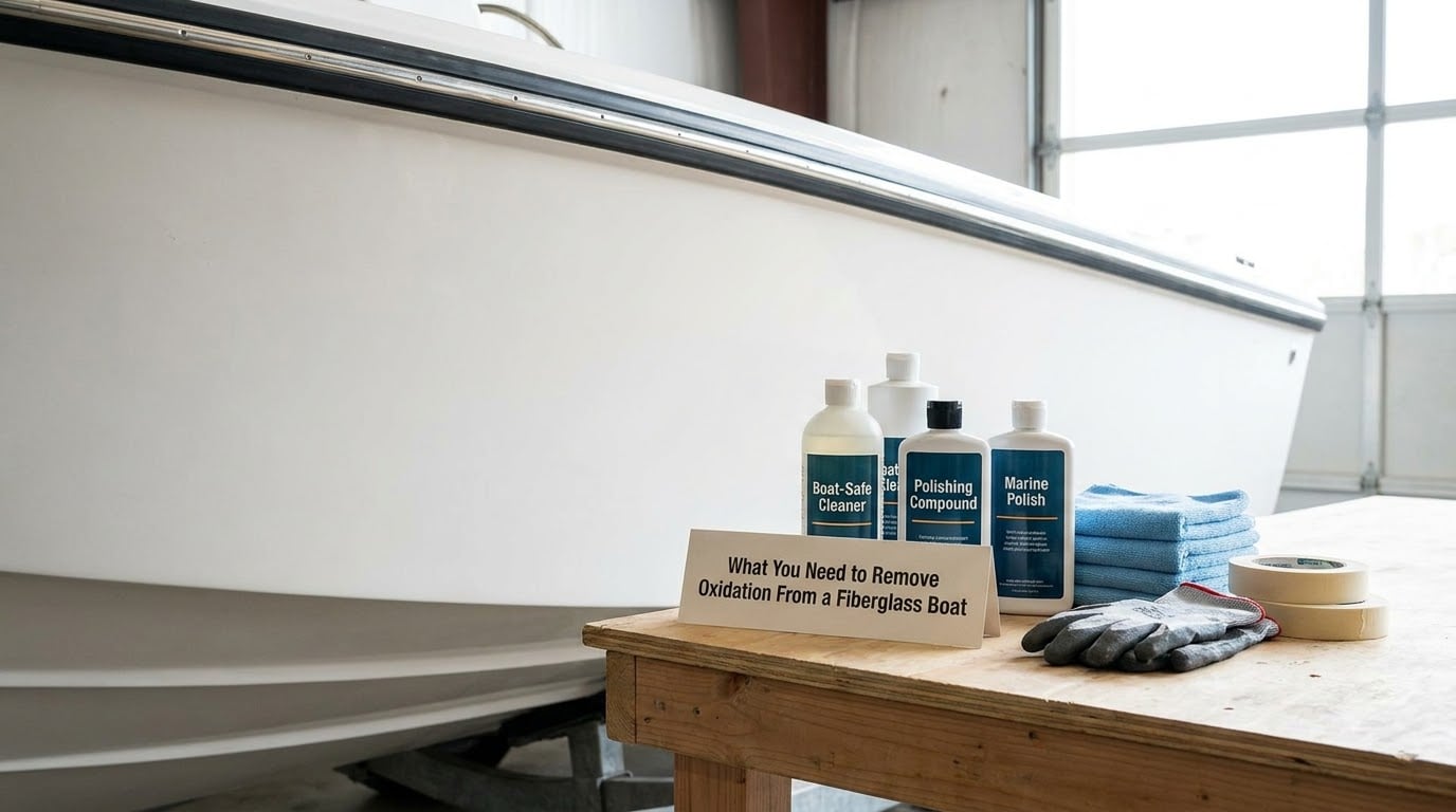 What You Need to Remove Oxidation From a Fiberglass Boat