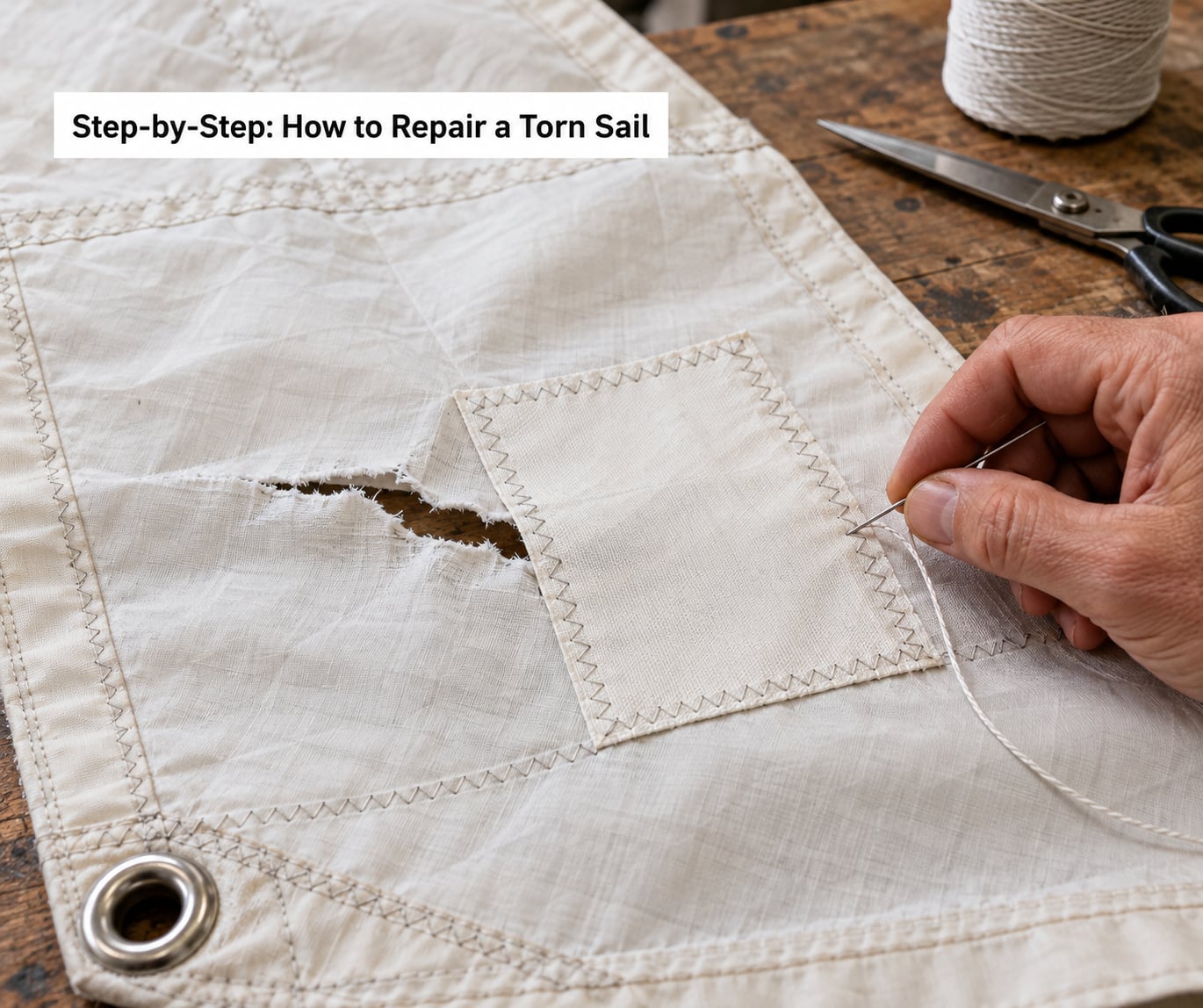 Step-by-Step: How to Repair a Torn Sail