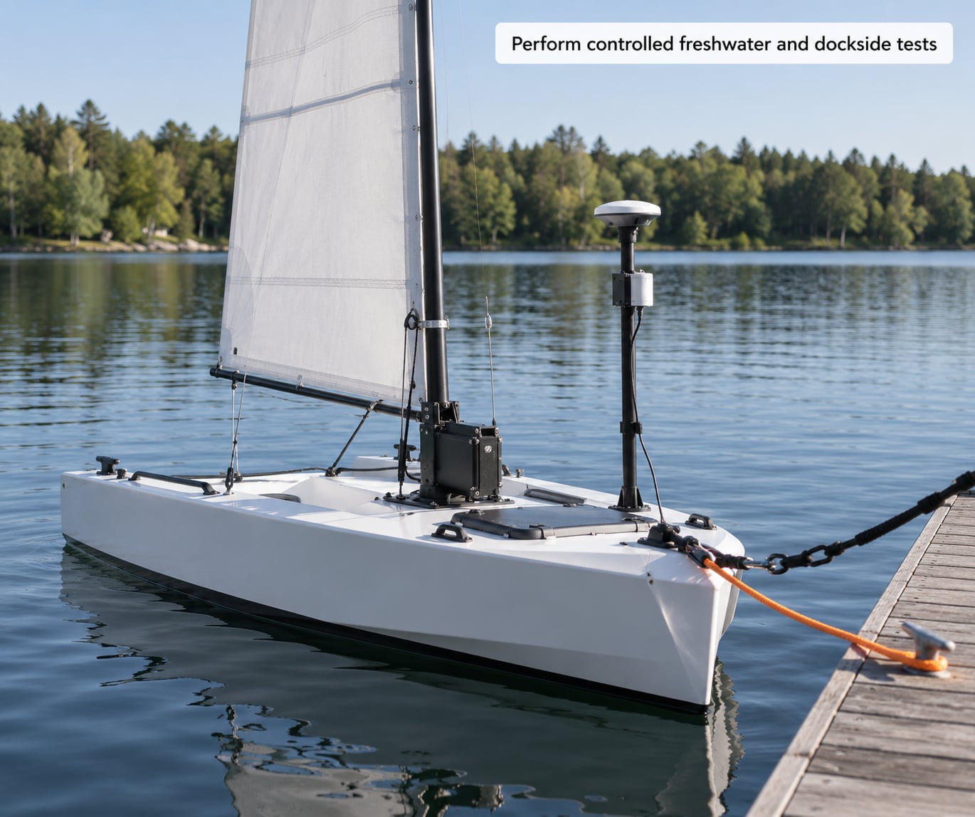Perform controlled freshwater and dockside tests