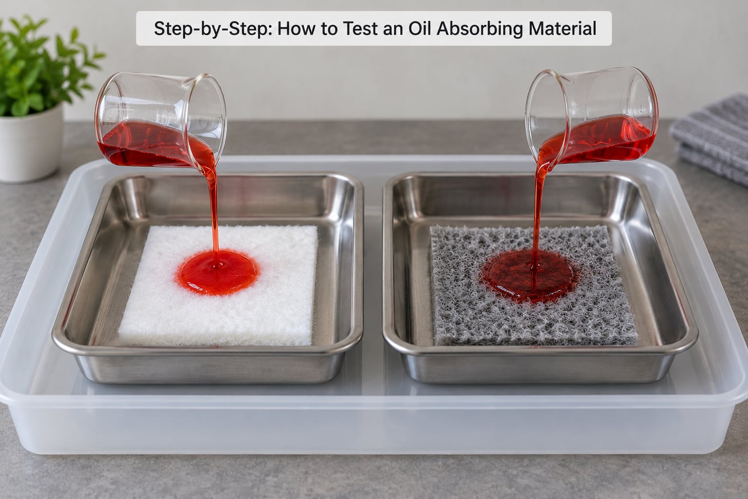 Step-by-Step: How to Test an Oil Absorbing Material