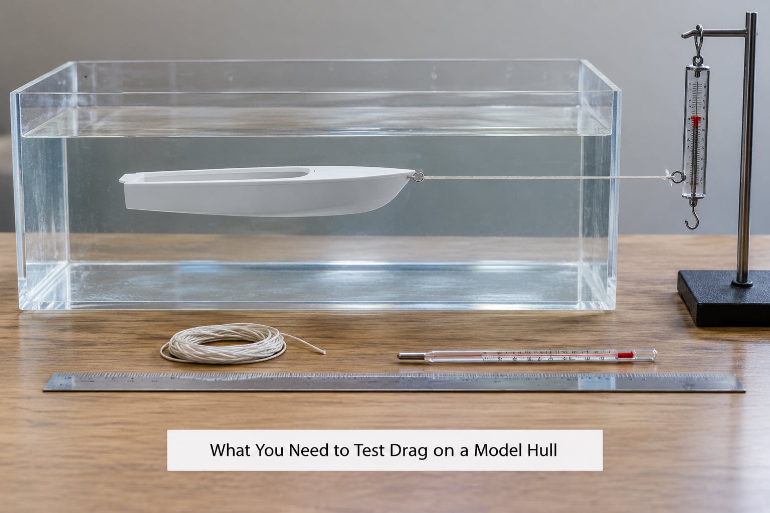 What You Need to Test Drag on a Model Hull
