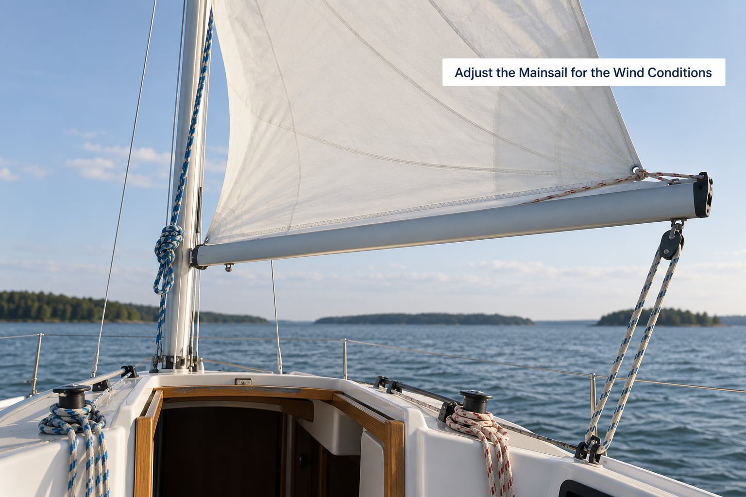 Adjust the Mainsail for the Wind Conditions