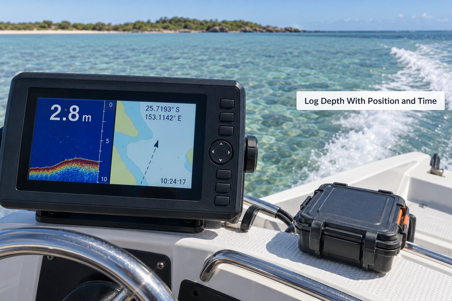 Log Depth With Position and Time