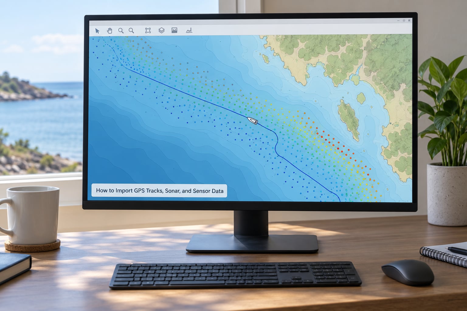 How to Import GPS Tracks, Sonar, and Sensor Data